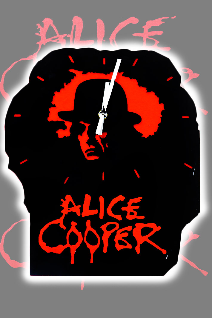 Часы настенные  Alice Cooper - фото 1 - rockbunker.ru