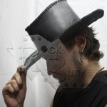 Шляпа кожаная ШК017 - фото 2 - rockbunker.ru