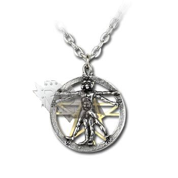 Кулон Alchemy Gothic P457 Vitruvian Man - фото 1 - rockbunker.ru