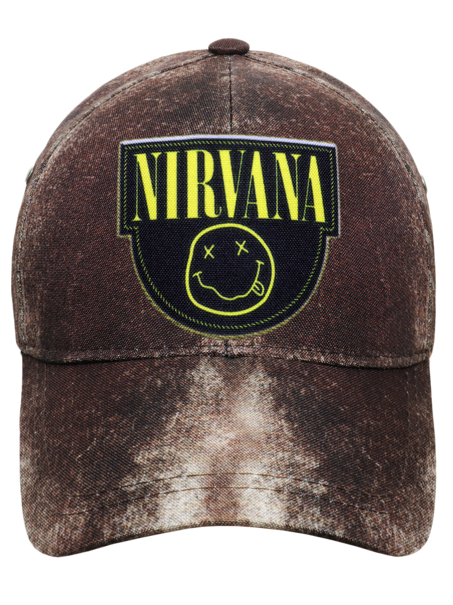 Бейсболка Nirvana - фото 2 - rockbunker.ru