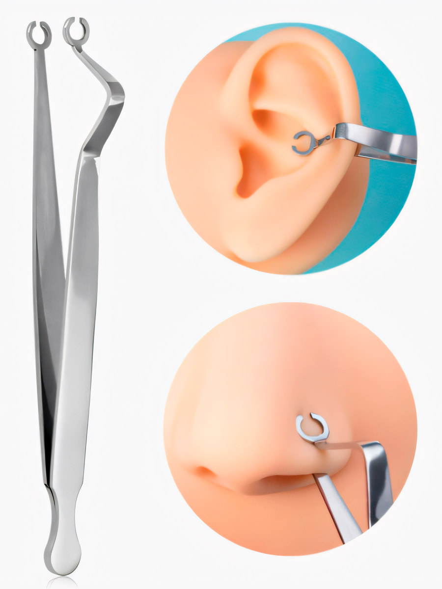 Пинцет-держатель без фиксатора открытый круглый - фото 1 - rockbunker.ru