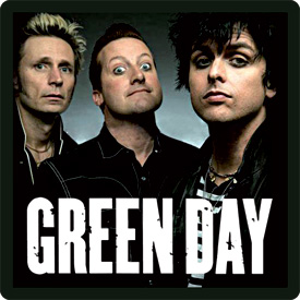 Кожаная нашивка Green Day - фото 1 - rockbunker.ru