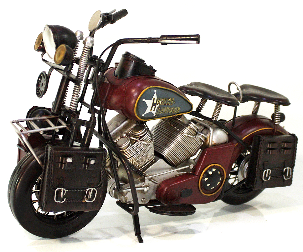 Сувенирная модель Мотоцикл ручной работы Harley Davidson - фото 4 - rockbunker.ru