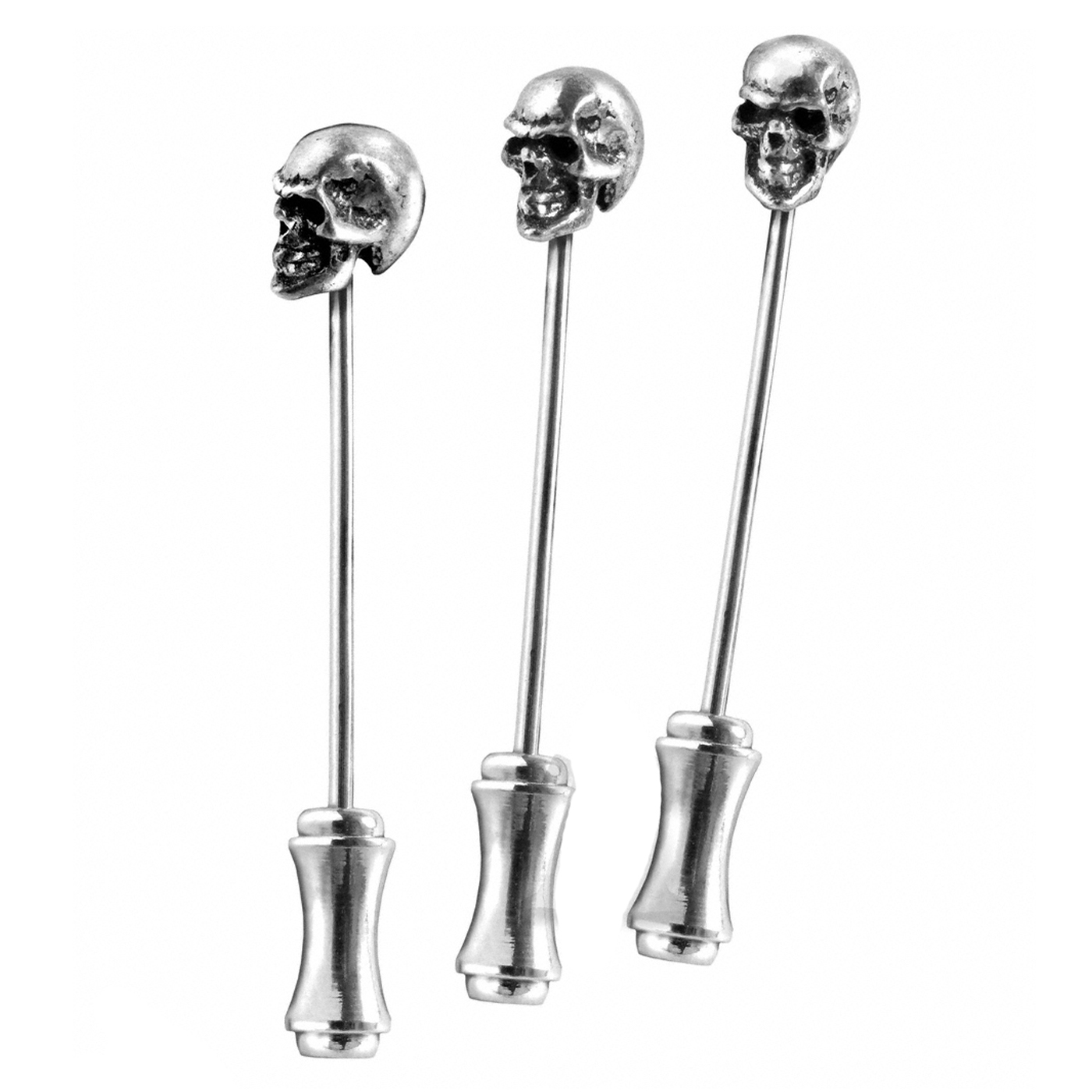 Булавка Alchemy Gothic DP1 Memling Skull Dress Pins - фото 1 - rockbunker.ru