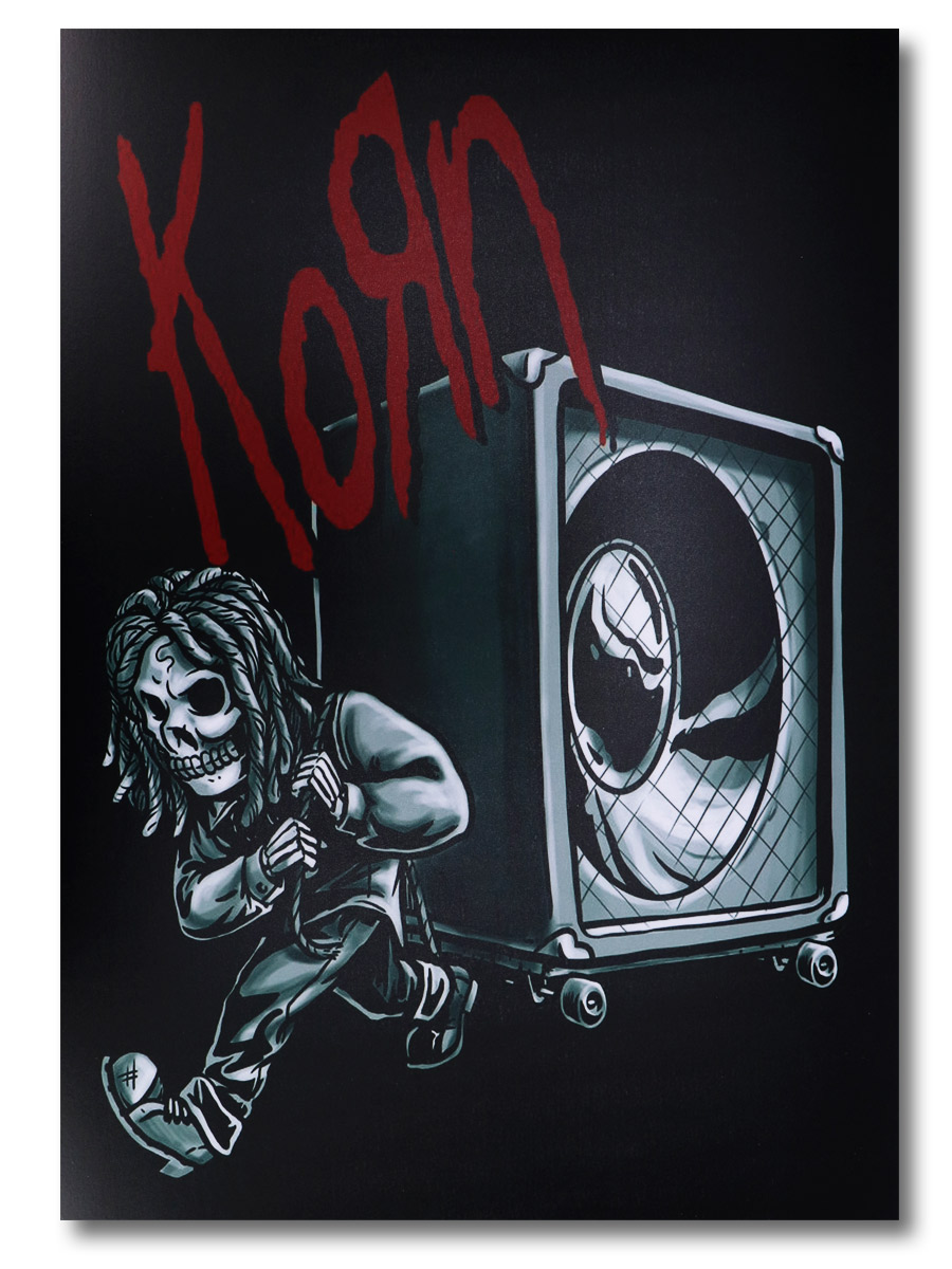 Плакат пластиковый Korn - фото 1 - rockbunker.ru