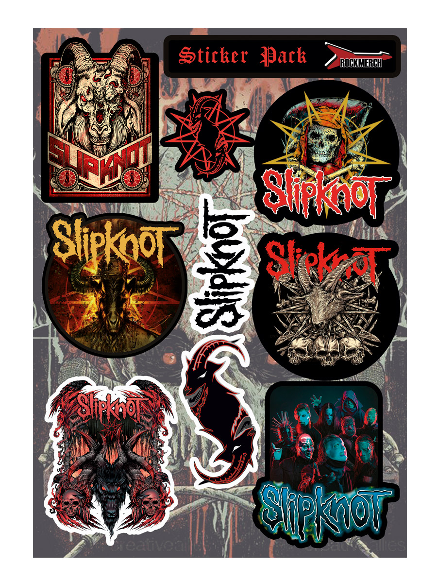 Стикерпак RockMerch Slipknot - фото 1 - rockbunker.ru