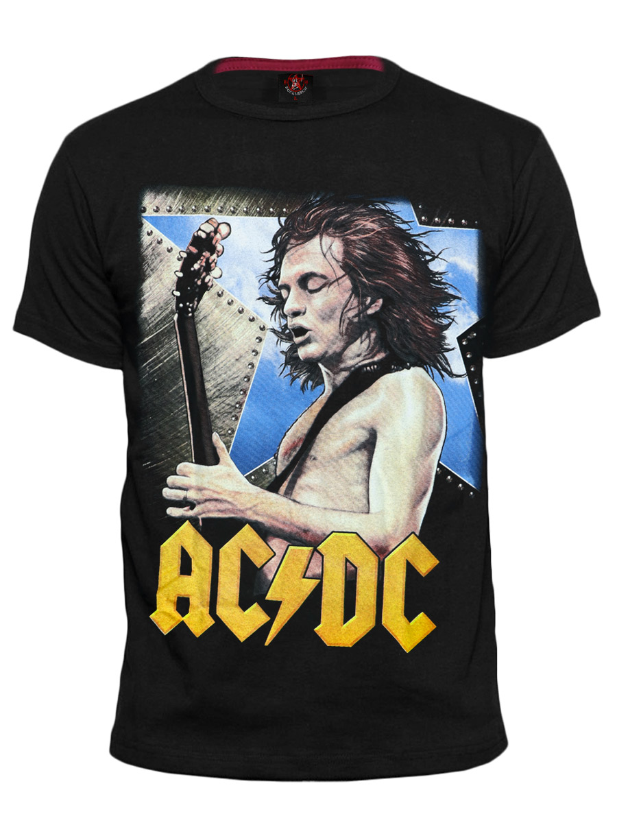 Футболка RockMerch AC DC - фото 1 - rockbunker.ru