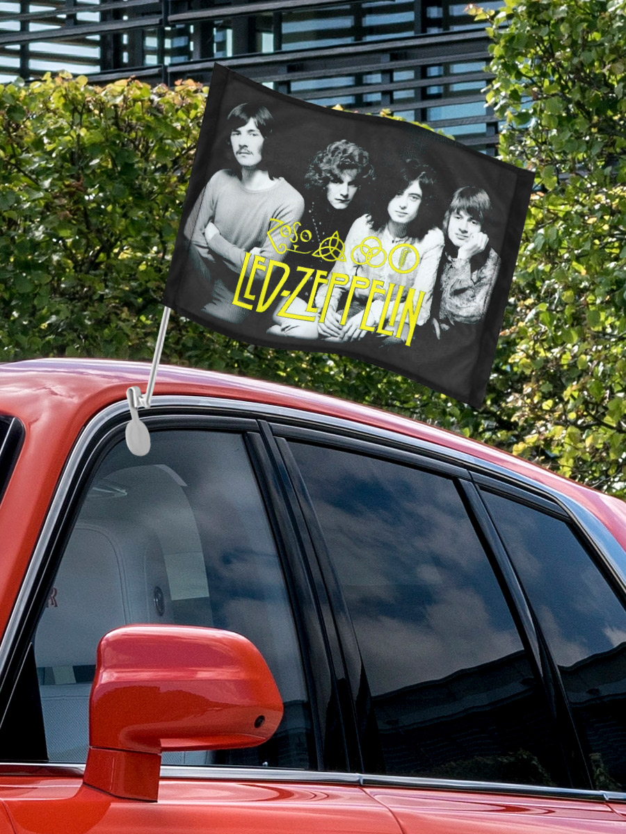 Флаг автомобильный Led Zeppelin IV - фото 3 - rockbunker.ru