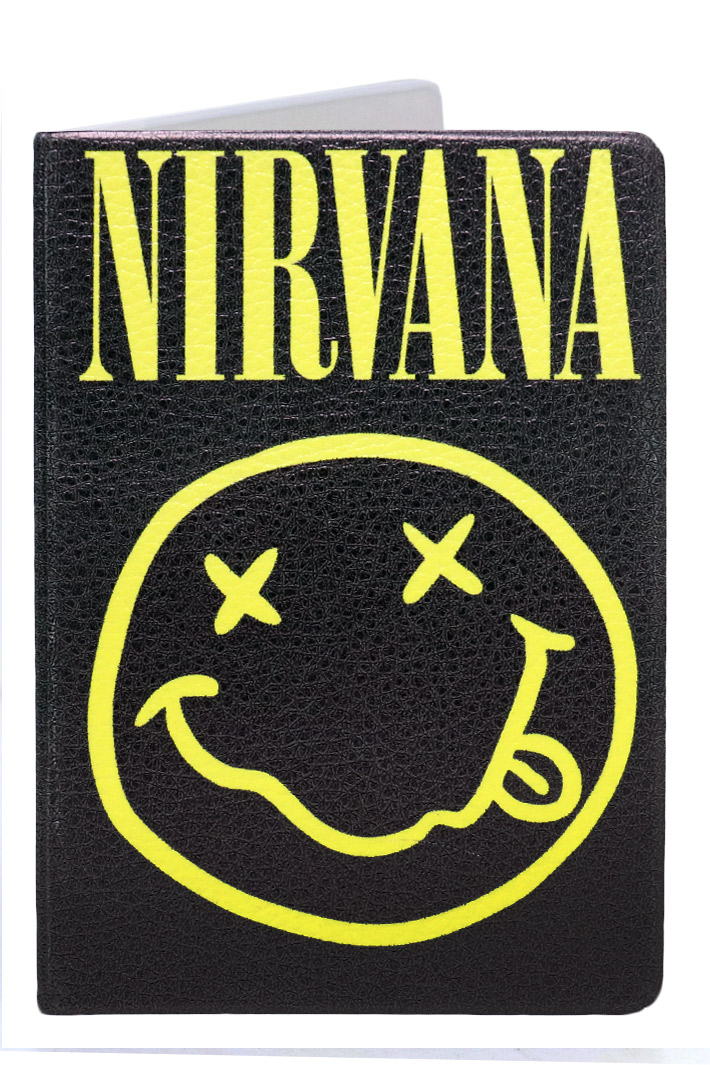 Обложка на паспорт RockMerch Nirvana - фото 1 - rockbunker.ru