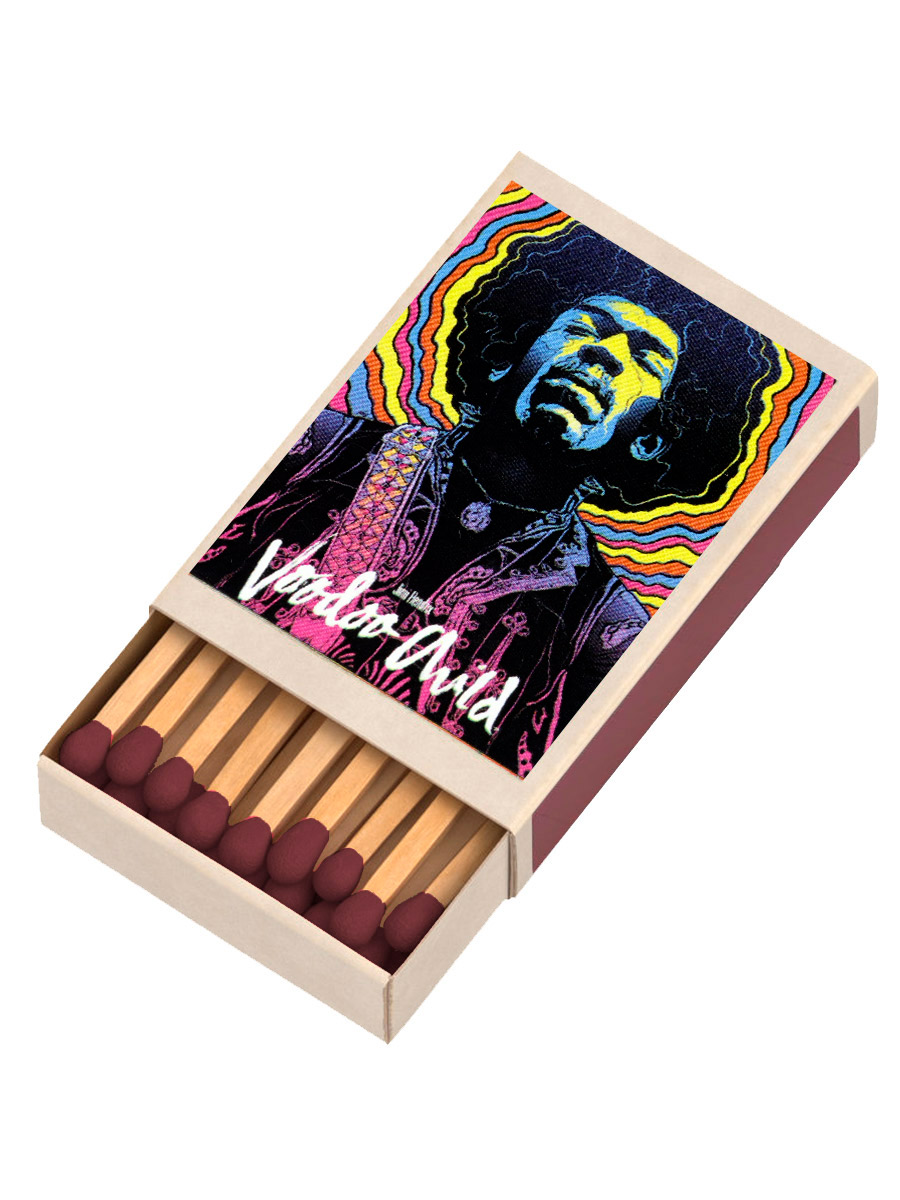 Спички с магнитом Jimi Hendrix - фото 1 - rockbunker.ru