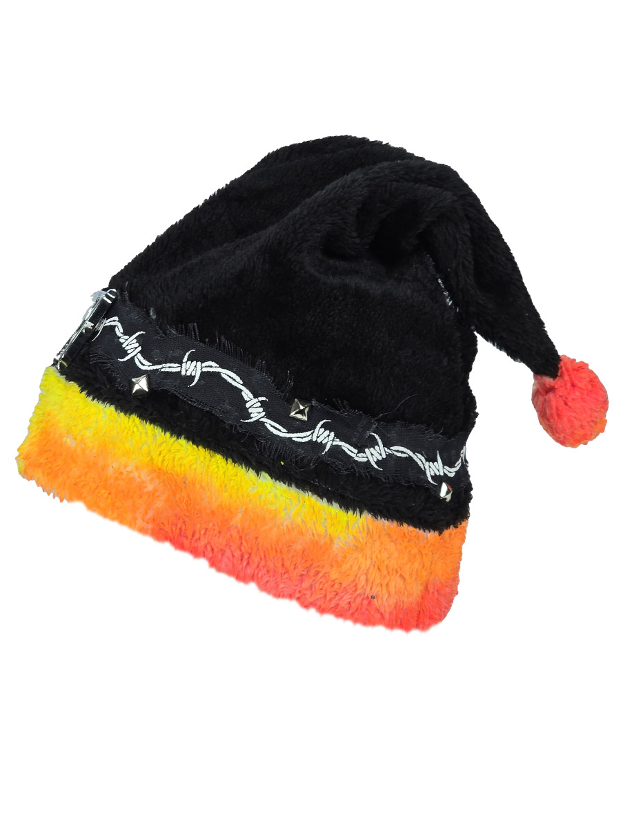 Шапка новогодняя кастомная Fire - фото 2 - rockbunker.ru