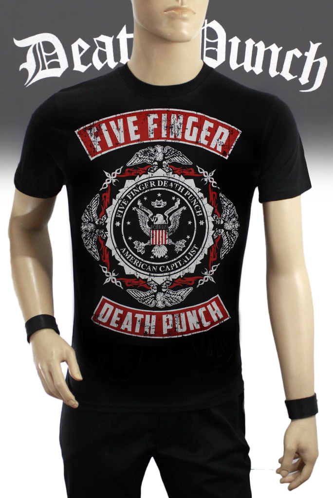Футболка Hot Rock 5 Fingers Death Punch - фото 1 - rockbunker.ru