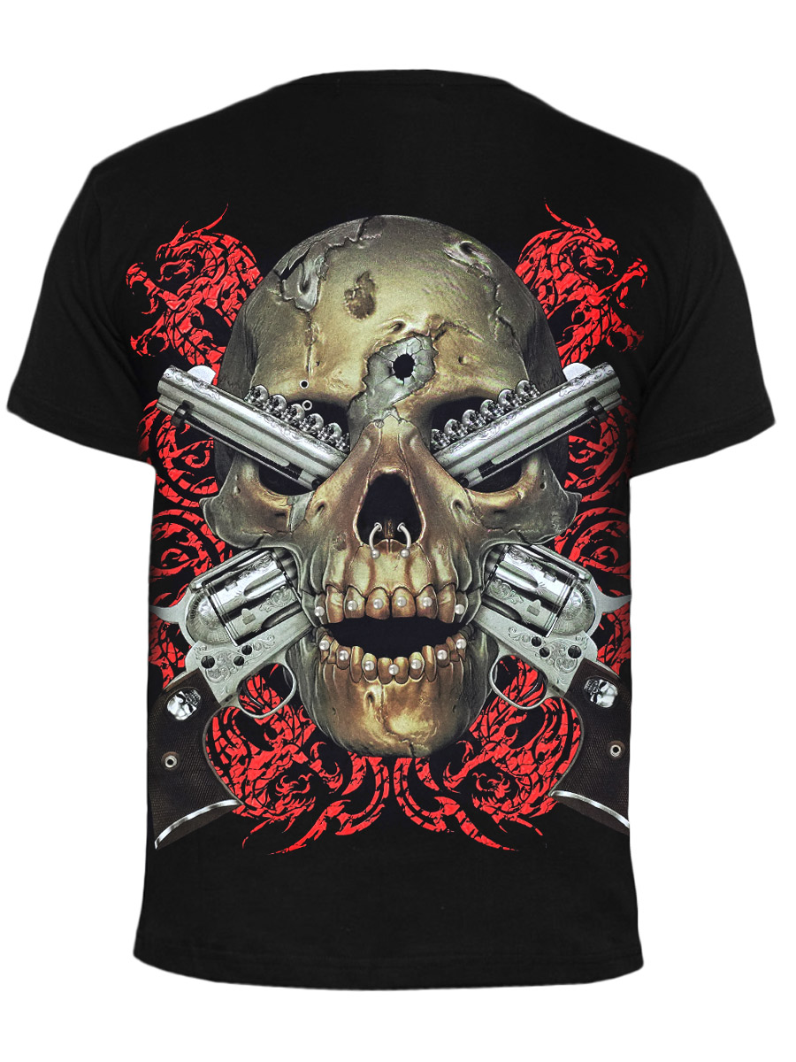 Футболка Rock Chang Адский Череп - фото 2 - rockbunker.ru