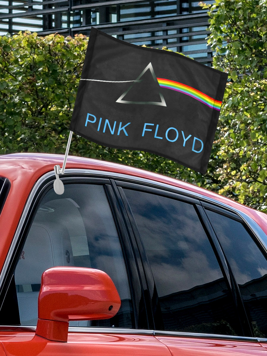 Флаг автомобильный Pink Floyd - фото 3 - rockbunker.ru