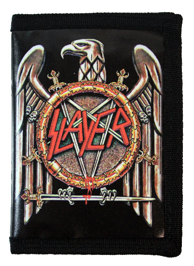 Кошелек Slayer из кожзаменителя - фото 1 - rockbunker.ru
