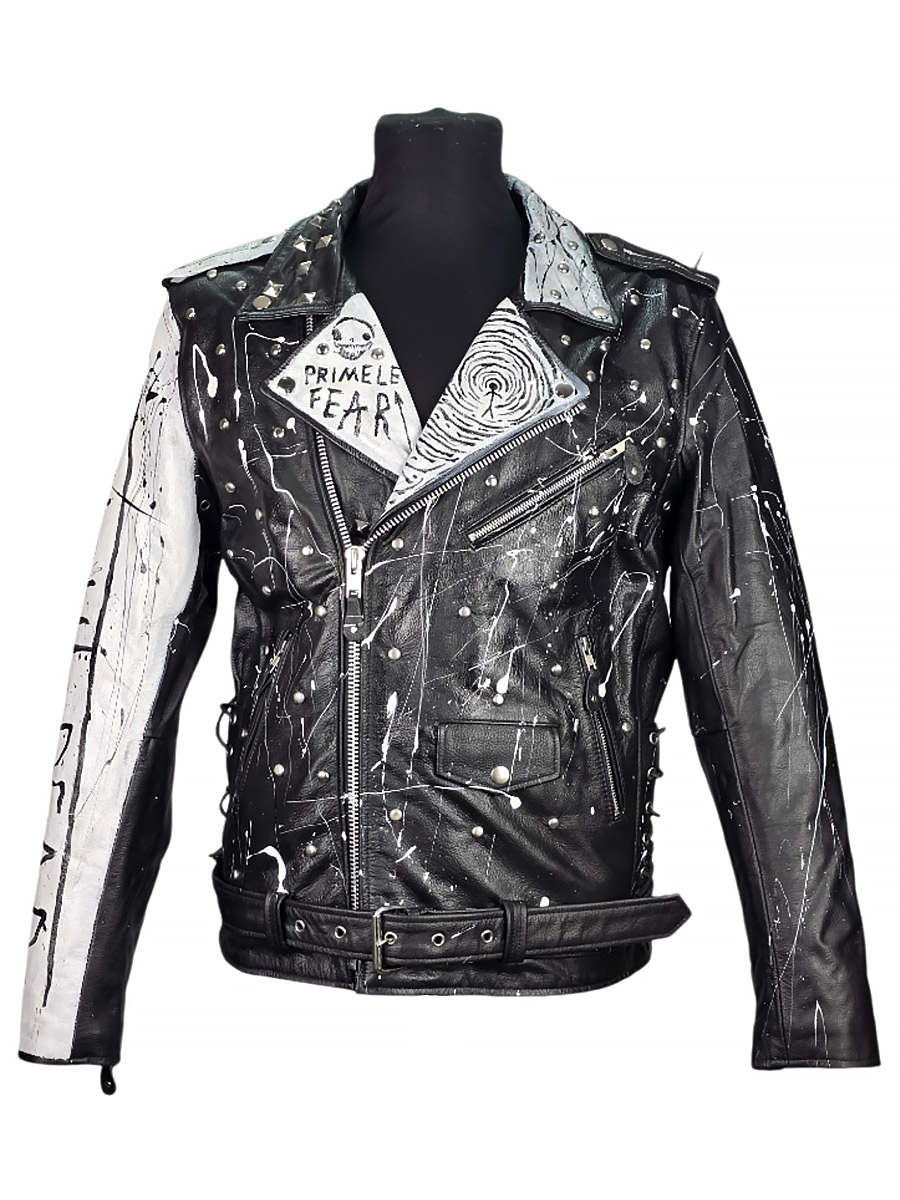 Косуха кастомная кожаная The Clash - фото 1 - rockbunker.ru