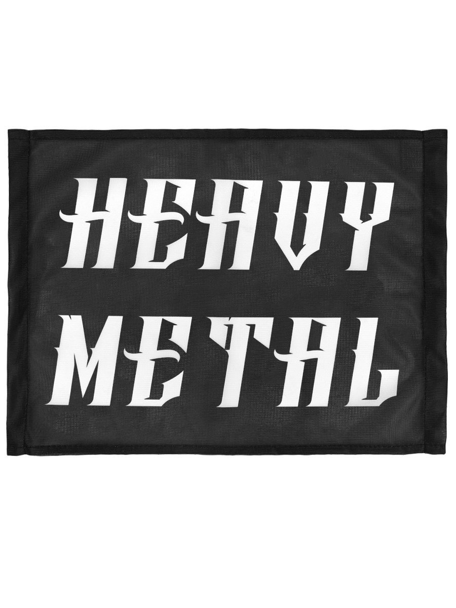 Флаг автомобильный Heavy Metal - фото 2 - rockbunker.ru