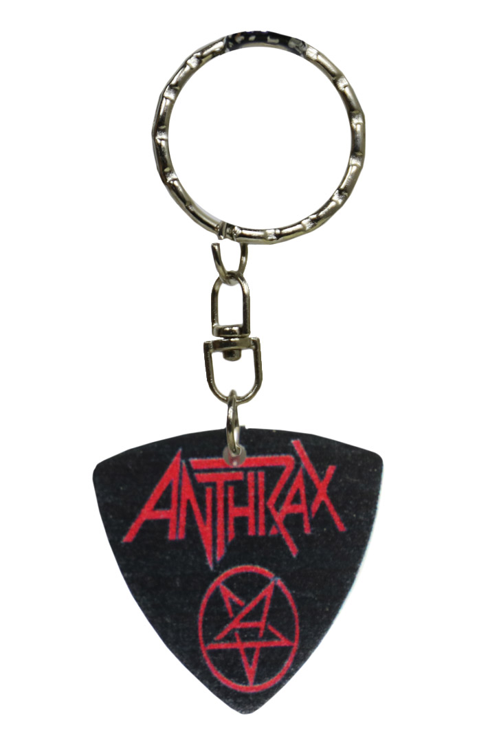 Брелок медиатор Anthrax - фото 1 - rockbunker.ru