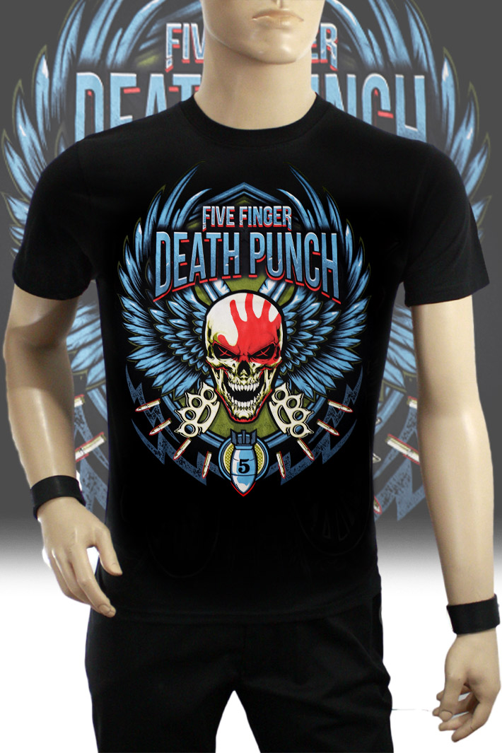 Футболка Hot Rock Five Finger Death Punch - фото 1 - rockbunker.ru