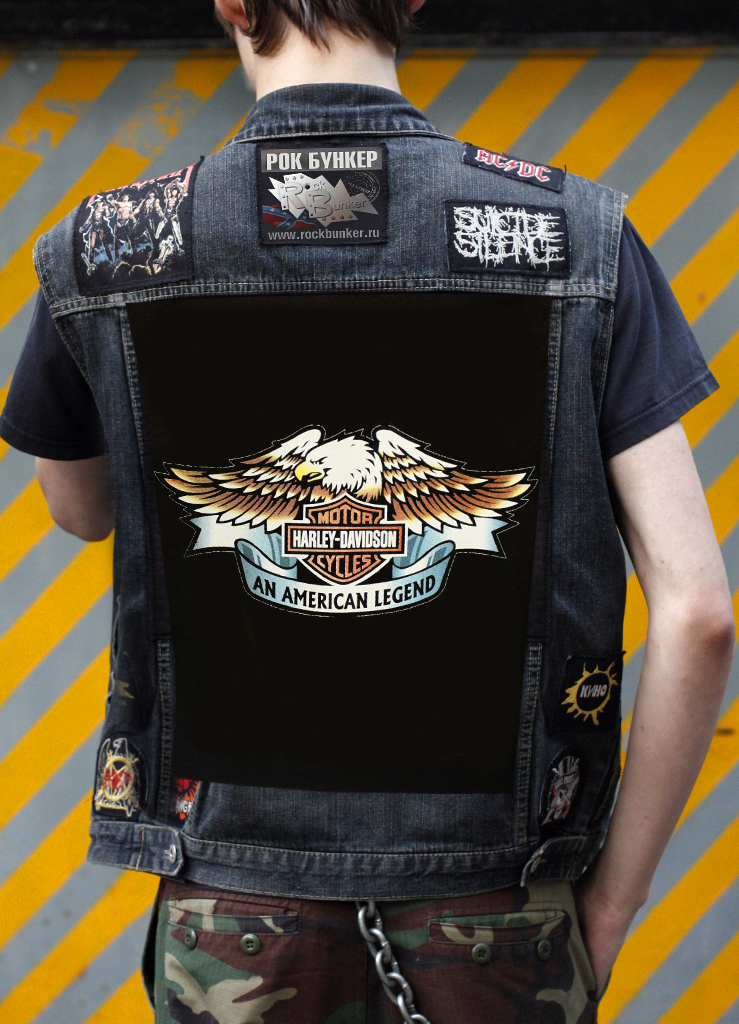 Нашивка Harley-Davidson - фото 1 - rockbunker.ru