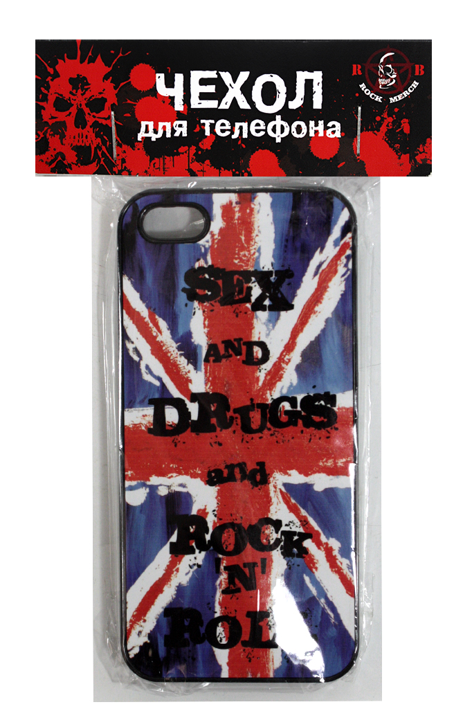 Чехол RockMerch для Apple iPhone Sex and Drugs and Rock n Roll - фото 3 - rockbunker.ru