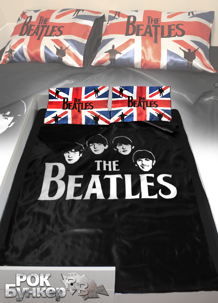 Постельное белье The Beatles - фото 1 - rockbunker.ru