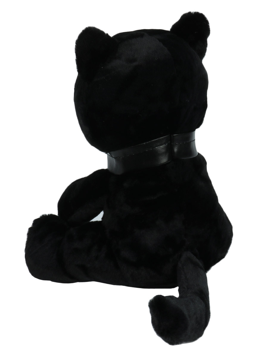 Мягкая игрушка Одноглазый кот черный - фото 3 - rockbunker.ru