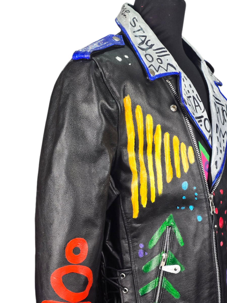 Косуха кастомная кожаная Stay Punk - фото 4 - rockbunker.ru