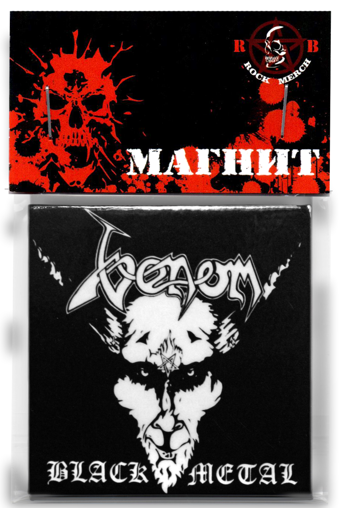 Магнит RockMerch Venom Black Metal - фото 1 - rockbunker.ru