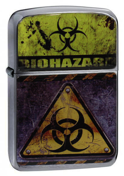 Зажигалка RockMerch Biohazard - фото 1 - rockbunker.ru