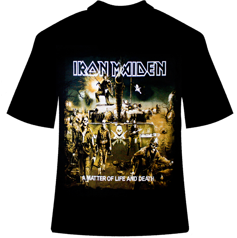 Футболка Hot Rock Iron Maiden A Matter Of Life And Death - фото 1 - rockbunker.ru