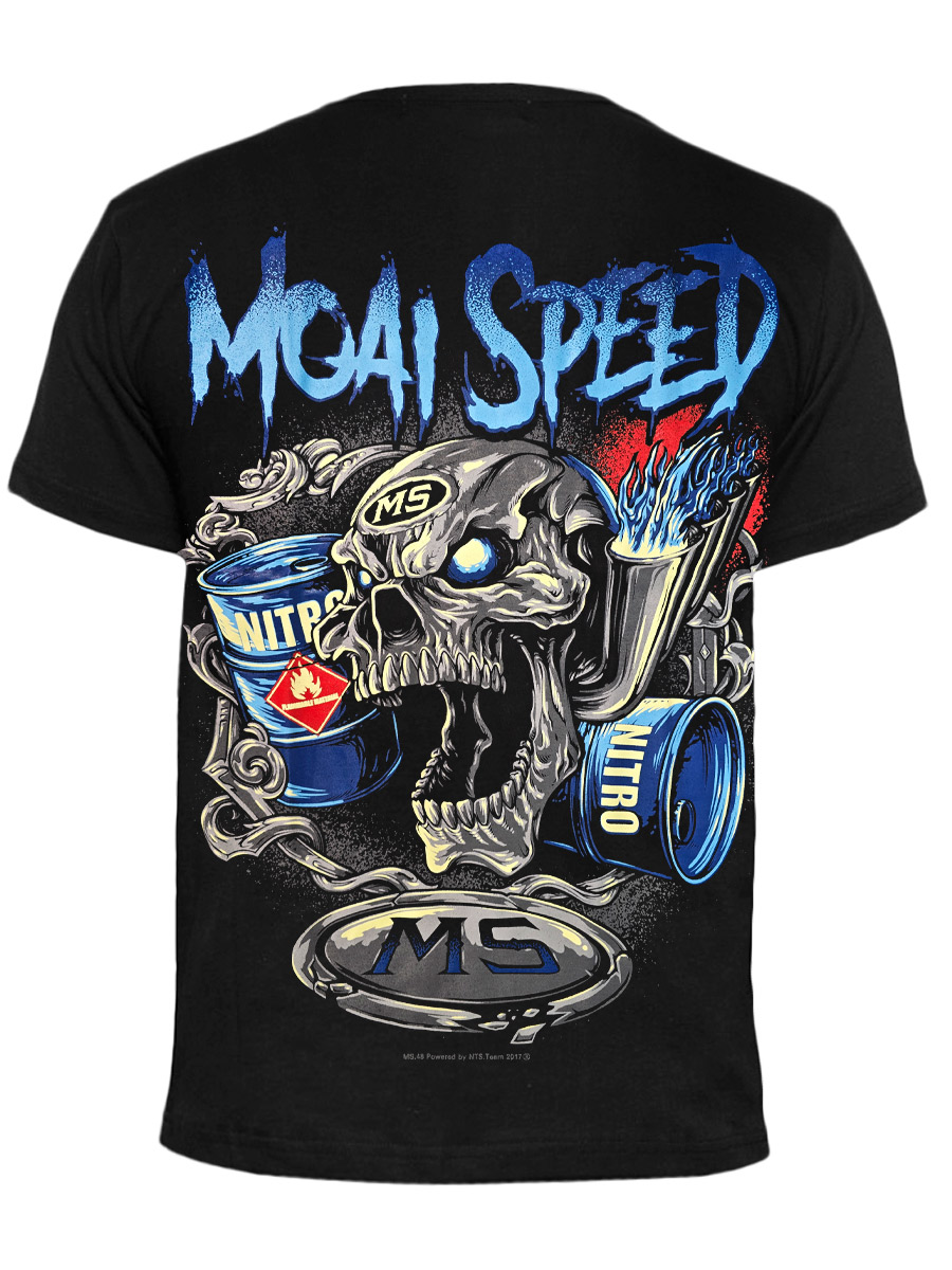 Футболка Moai Speed Skull - фото 1 - rockbunker.ru