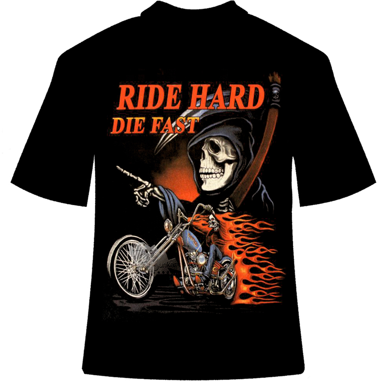 Футболка Ride Hard Die Fast - фото 1 - rockbunker.ru