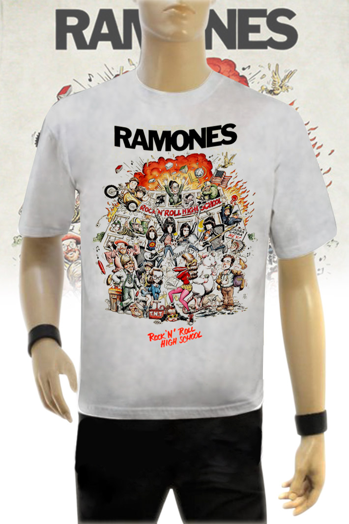Футболка Ramones Rock N Roll High School - фото 1 - rockbunker.ru