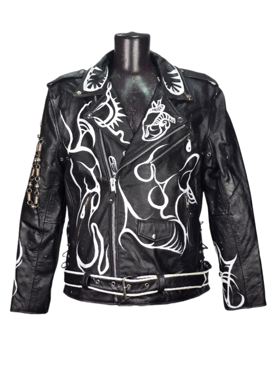 Косуха кастомная кожаная Dark Soul - фото 1 - rockbunker.ru