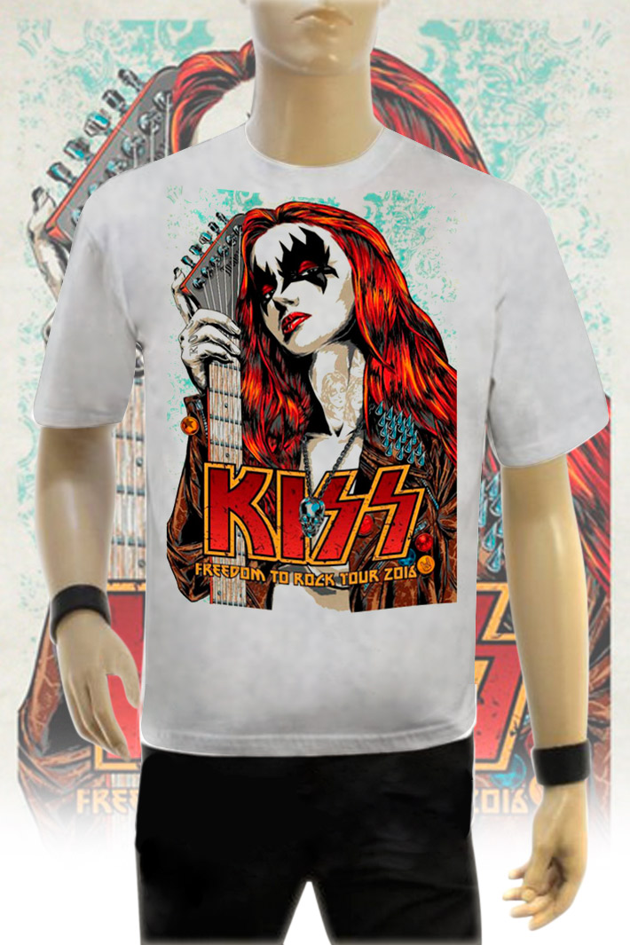Футболка KISS Freedom To Rock - фото 1 - rockbunker.ru