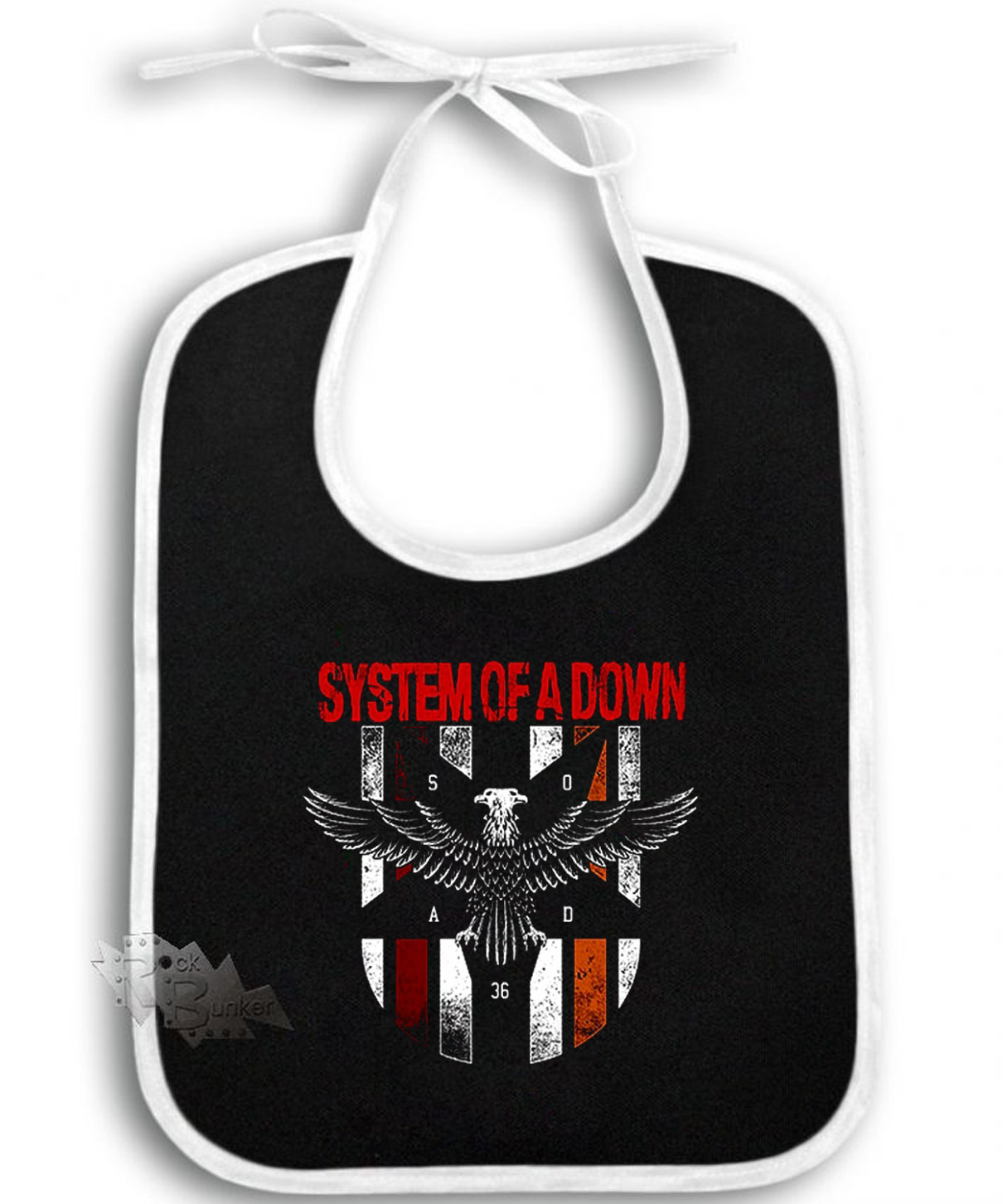 Слюнявчик System Of A Down - фото 1 - rockbunker.ru