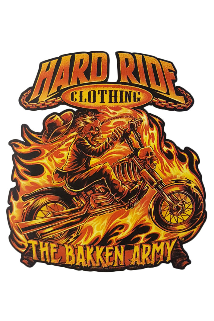 Наклейка-стикер Hard Ride - фото 1 - rockbunker.ru
