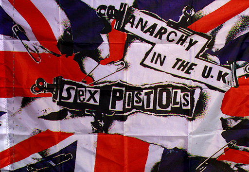 Флаг Sex Pistols Anarchy in the UK - фото 1 - rockbunker.ru