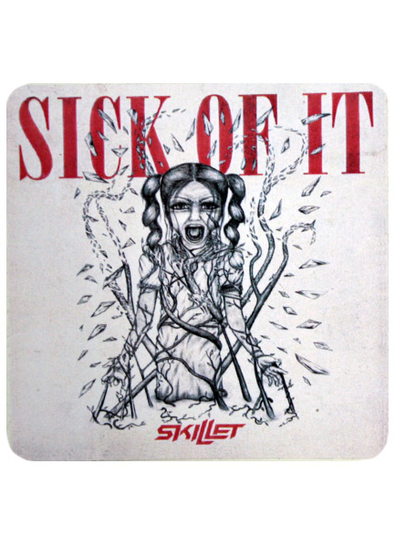 Наклейка-стикер Skillet Sick Of It - фото 1 - rockbunker.ru