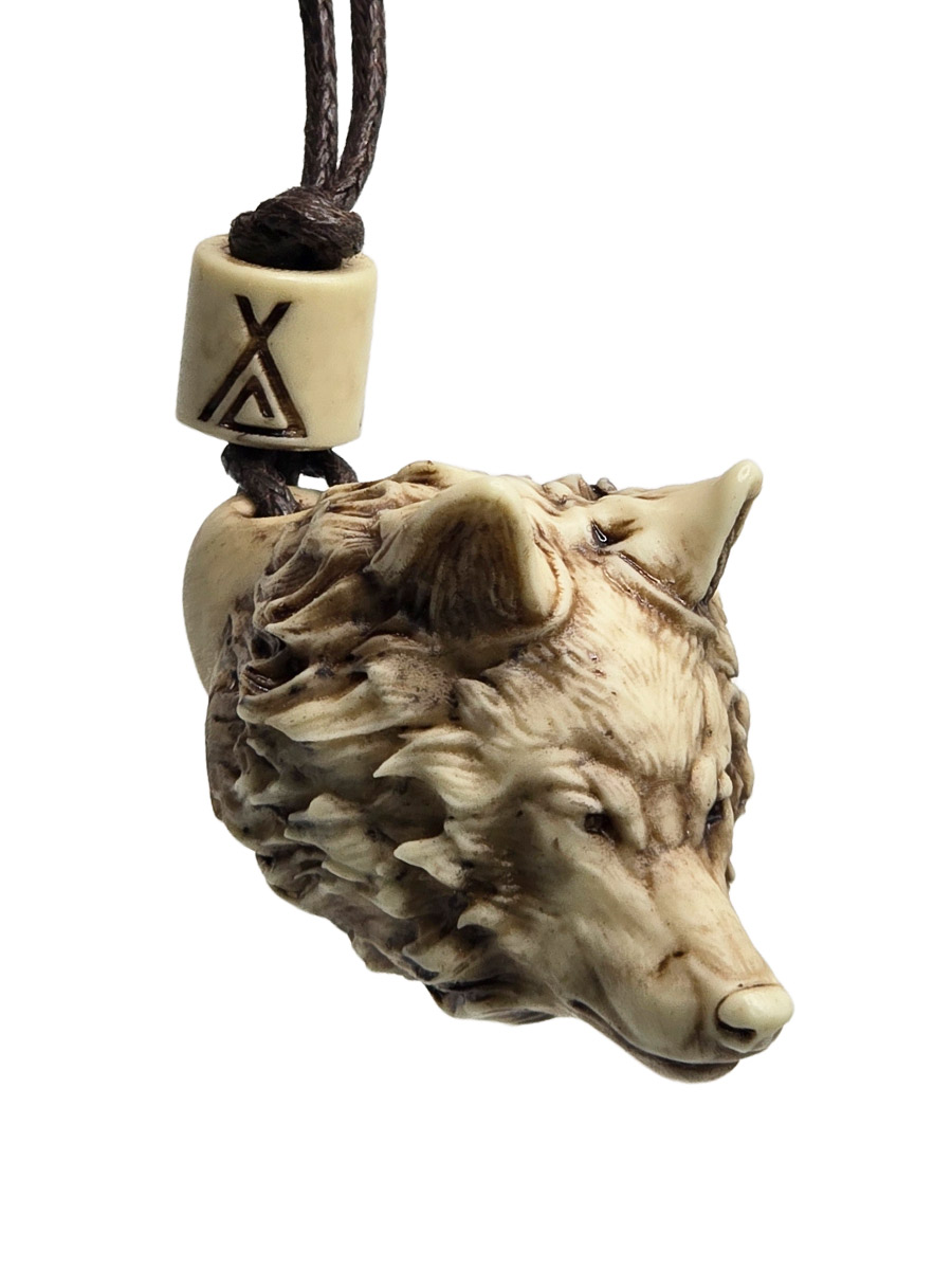 Кулон Голова Волка - фото 1 - rockbunker.ru