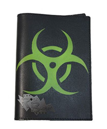 Обложка на паспорт Biohazard кожаная - фото 1 - rockbunker.ru