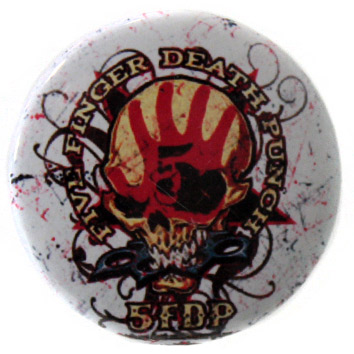 Значок 5 Fingers Death Punch - фото 1 - rockbunker.ru