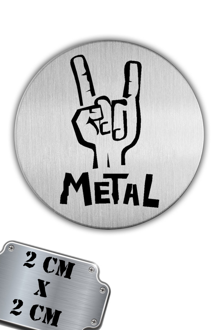 Значок-пин Metal - фото 1 - rockbunker.ru