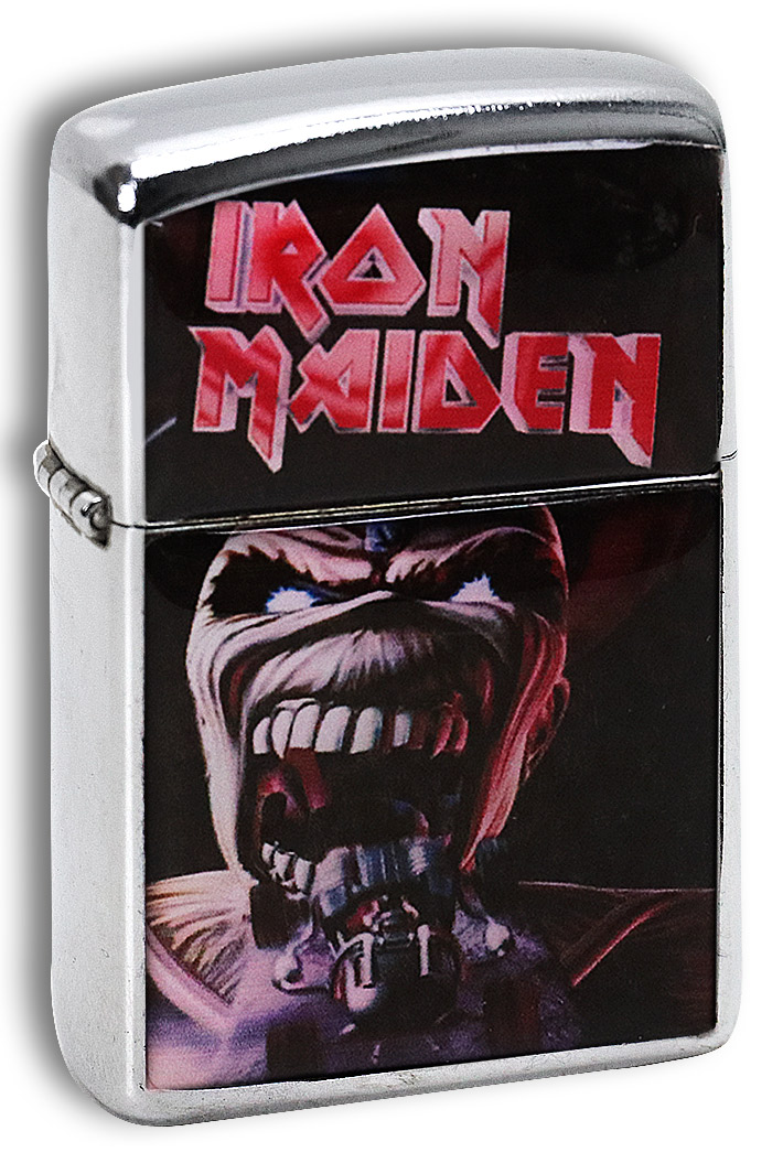 Зажигалка RockMerch Iron Maiden - фото 1 - rockbunker.ru