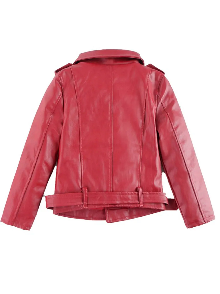 Косуха Детская Темно-Красная - фото 2 - rockbunker.ru