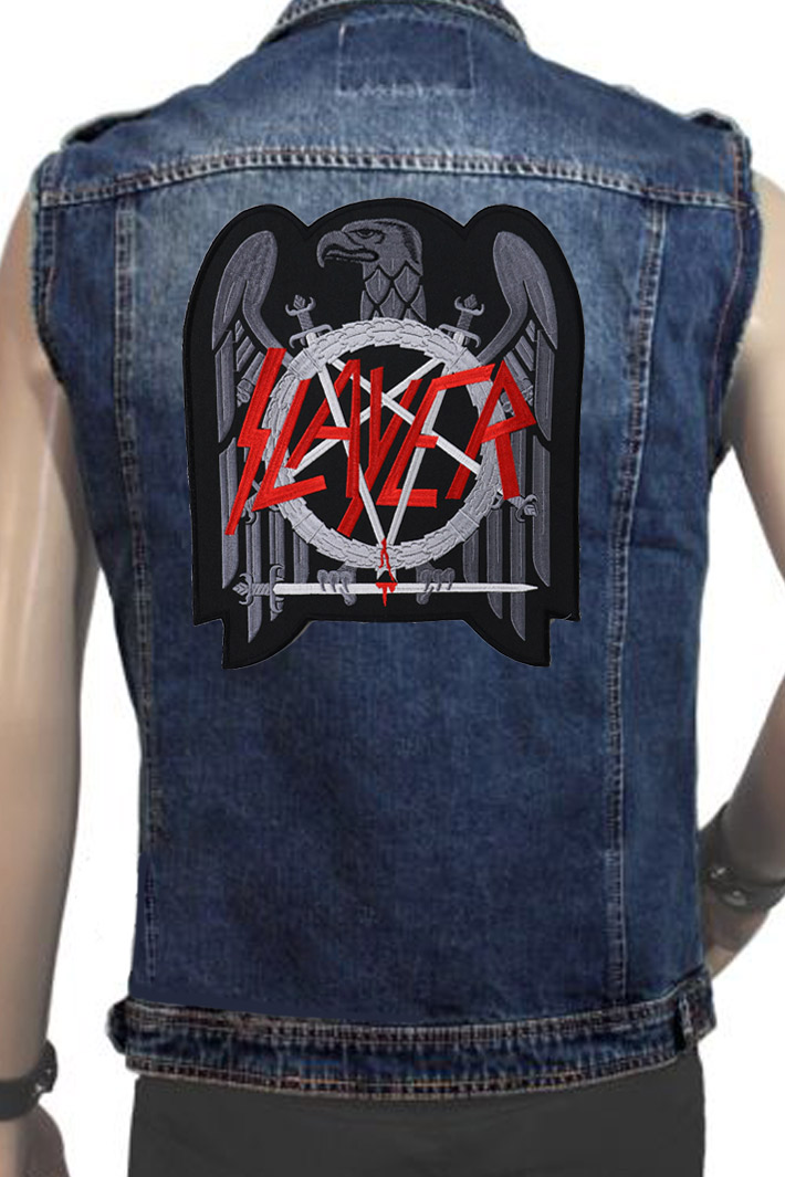 Нашивка с вышивкой Slayer - фото 2 - rockbunker.ru