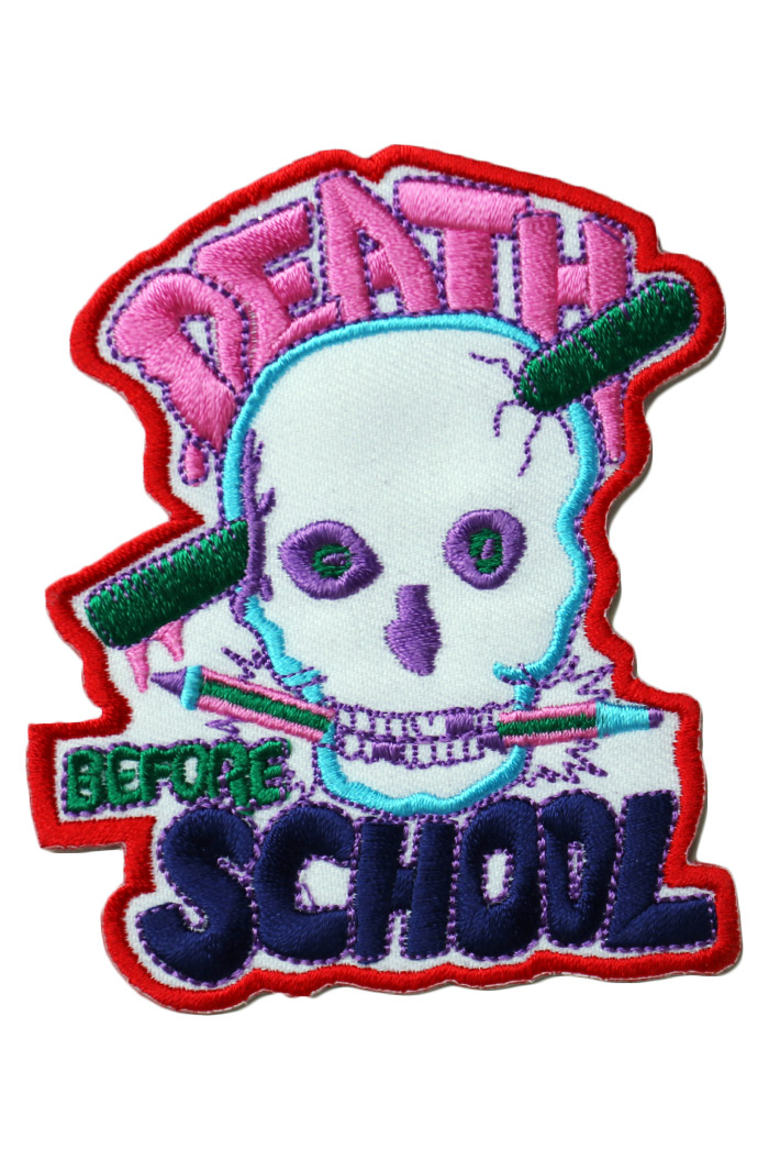 Термонашивка Death School - фото 1 - rockbunker.ru