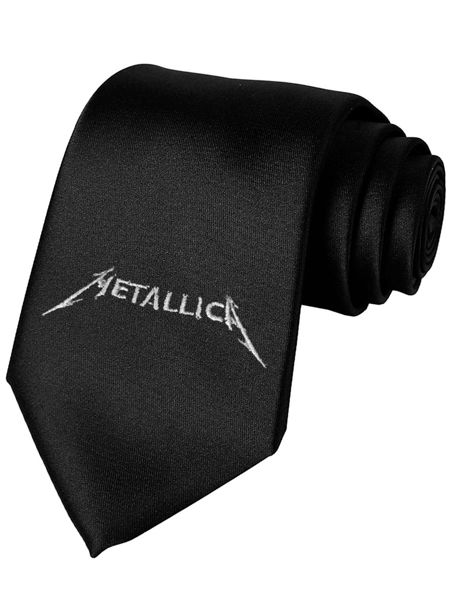 Галстук Metallica - фото 1 - rockbunker.ru
