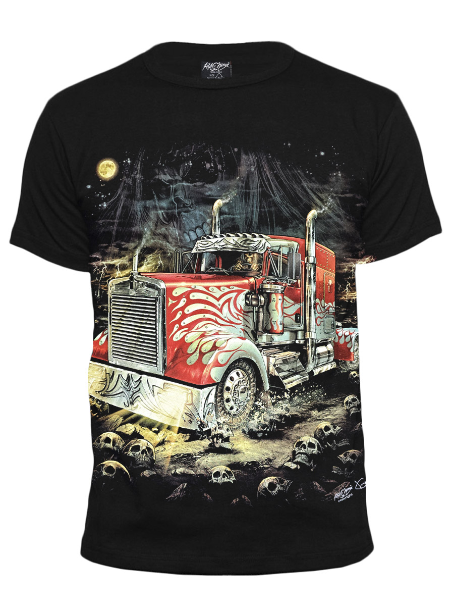 Футболка Rock Chang Череп На Траке - фото 1 - rockbunker.ru